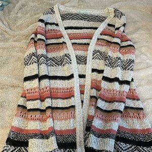 Maurice’s long knit sweater size xl - multi color striped